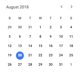 A calendar